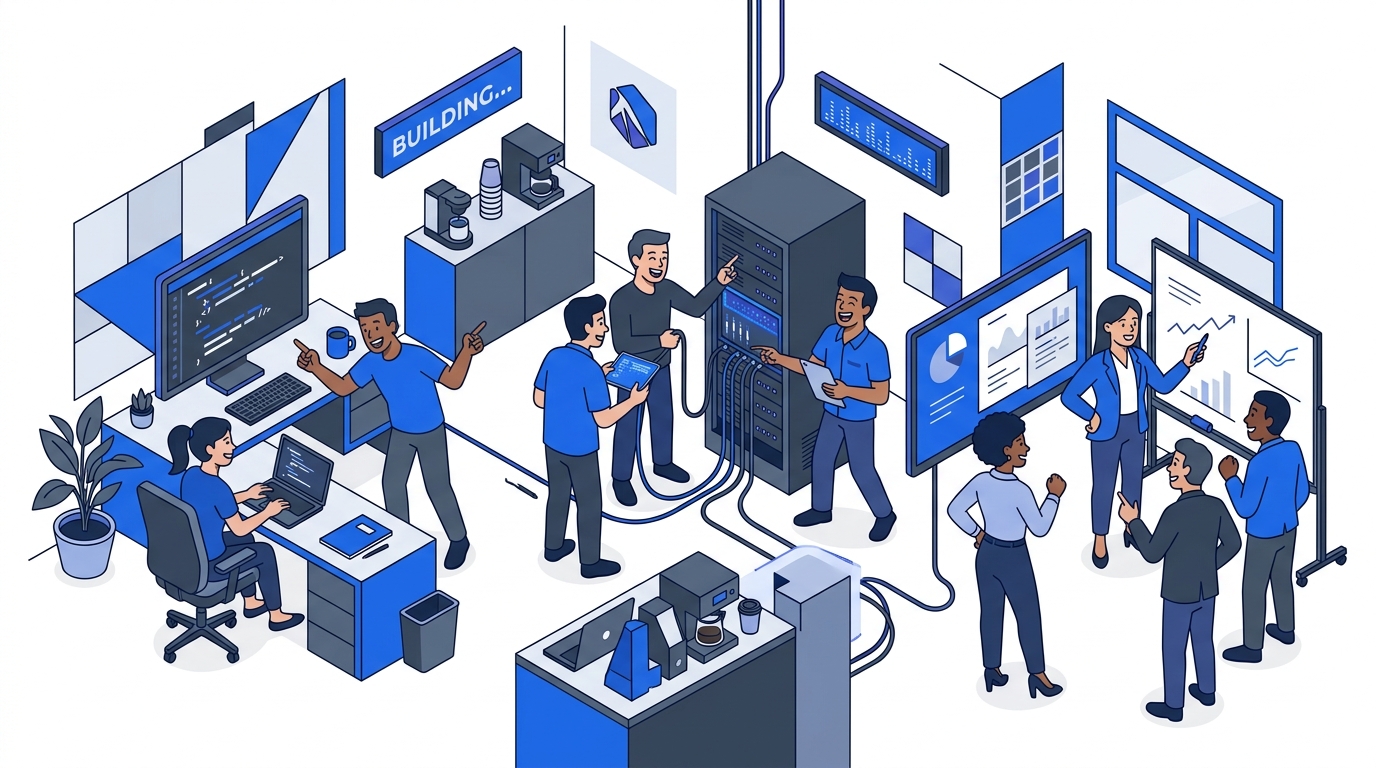 IT professionals at work